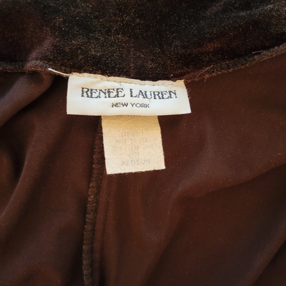 Dark brown velvety dress - Picture 4 of 5